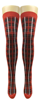 Tartan Over Knee Socks (Made In Italy)